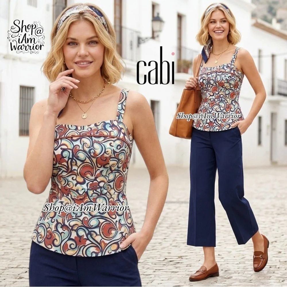 CAbi swirl print tank top *shop@iamwarrior